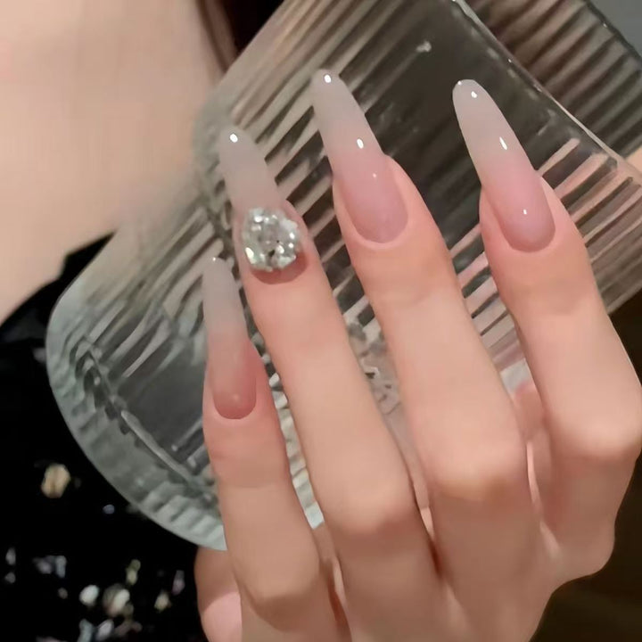 Artistic Press-On Nail Set with Whimsical Character Designs Bowlift