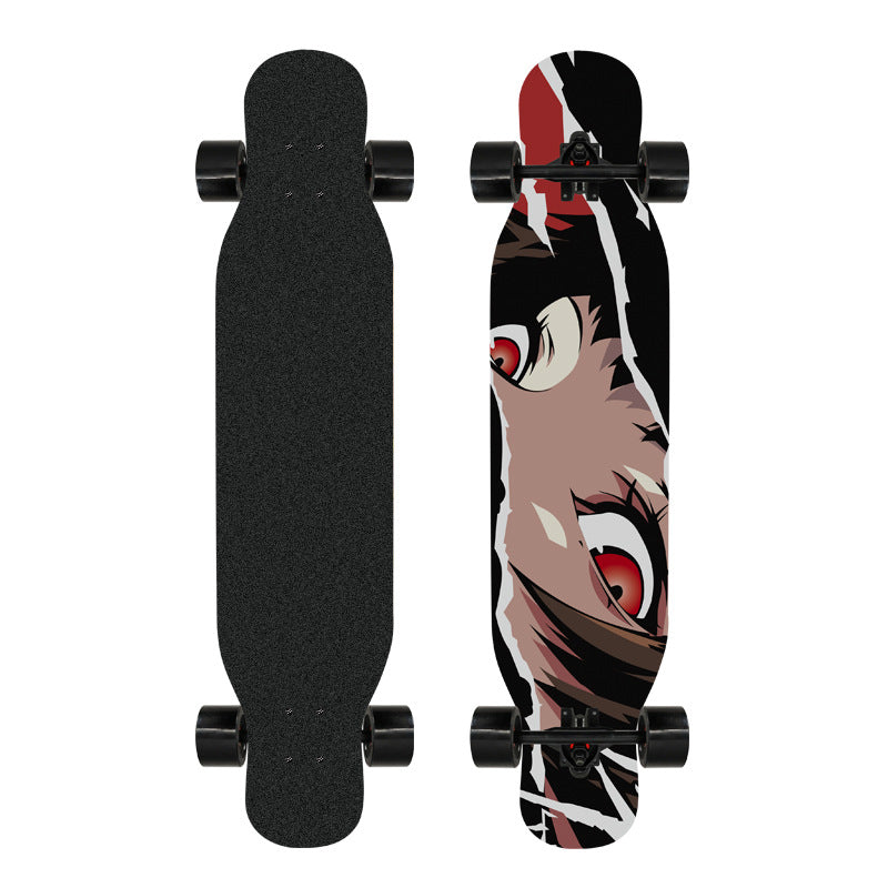 Artistic Lion-Emblazoned Longboard Bowlift