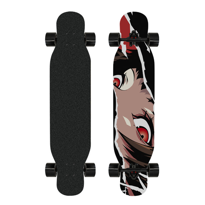 Artistic Lion-Emblazoned Longboard Bowlift