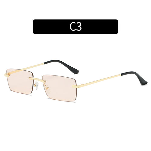 Retro Rectangle Frame Sunglasses