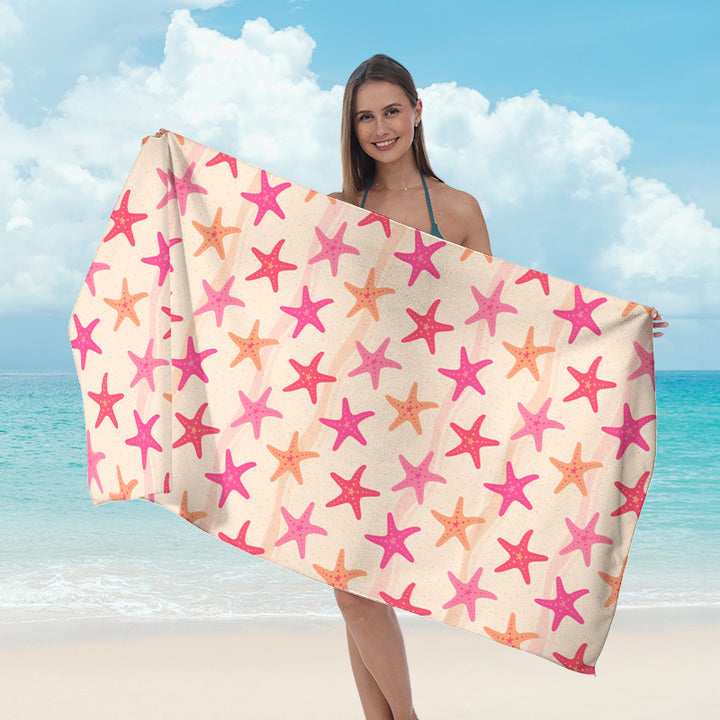 Beach towel with maritime star design Bowlift