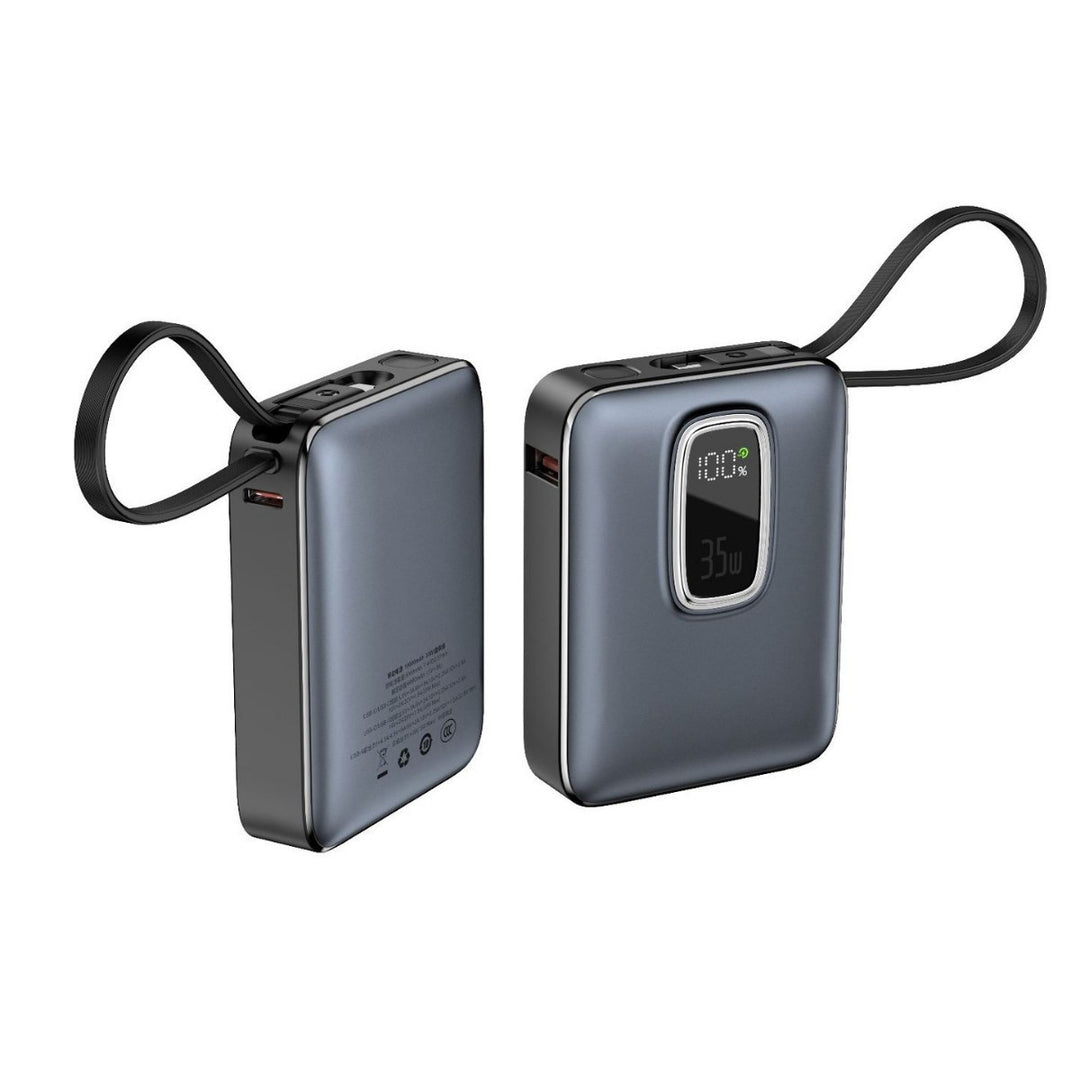 Portable power bank with integrated LED display and fast charging function Bowlift