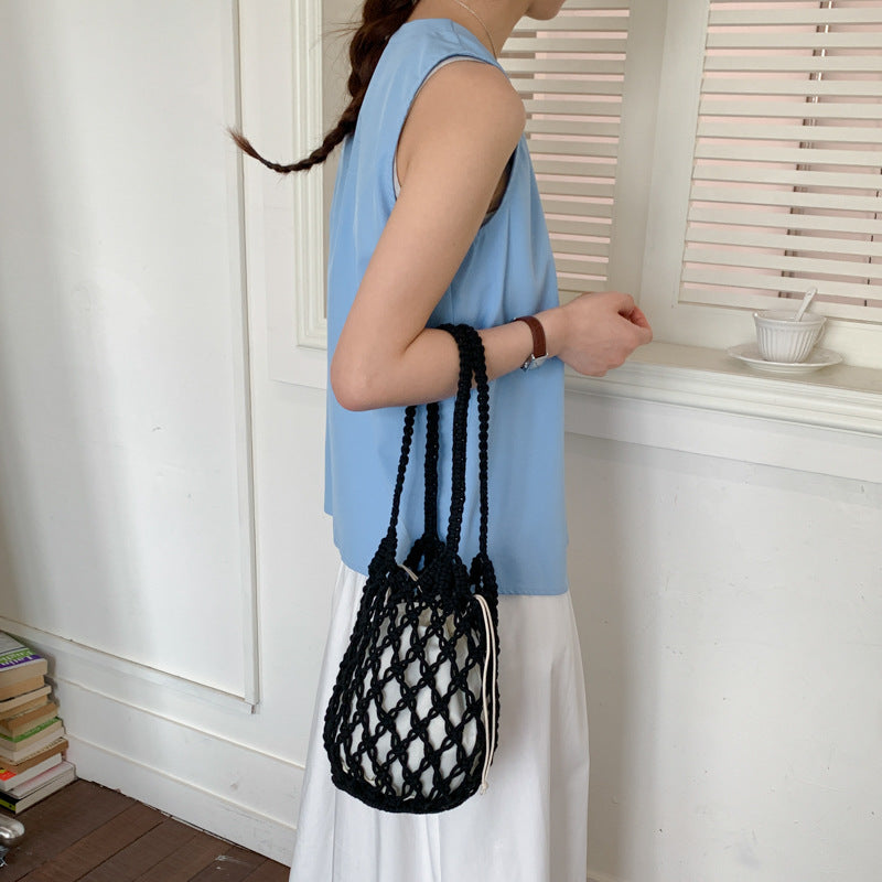 Stylish Macrame Tote Bag Bowlift