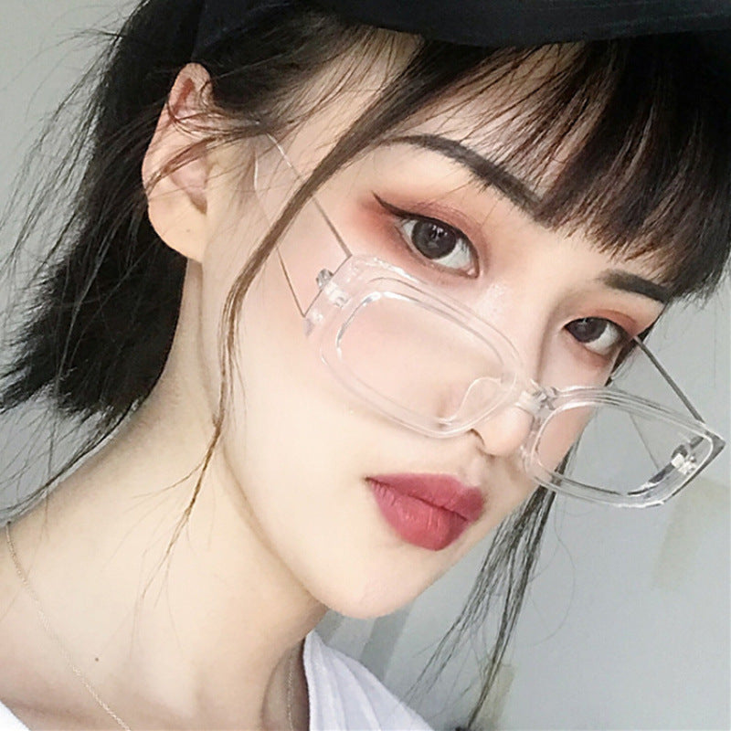 Ladies fashionable sunglasses in futuristic transparent design Bowlift
