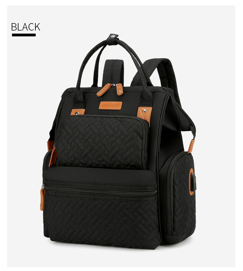 Stylish Multi-Pocket Diaper Backpack Bowlift