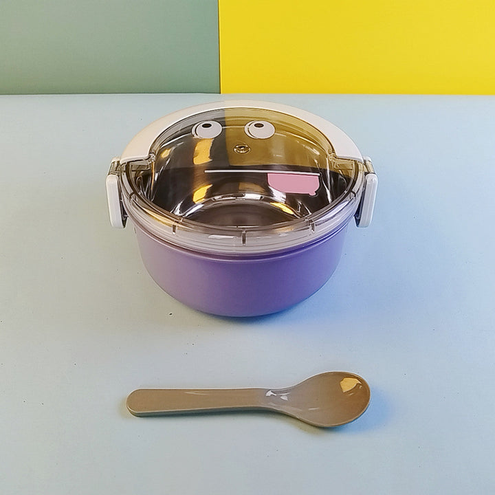 Playful Cartoon Face Food Storage