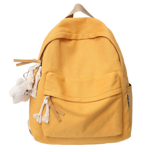 Casual Canvas School Backpack Bowlift