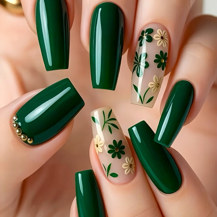 Botanical Nail Art Press-On Set Bowlift