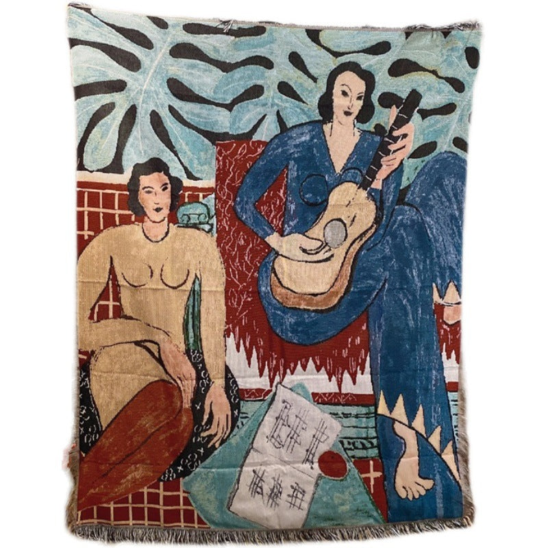 Artistic Patterned Throw Blanket