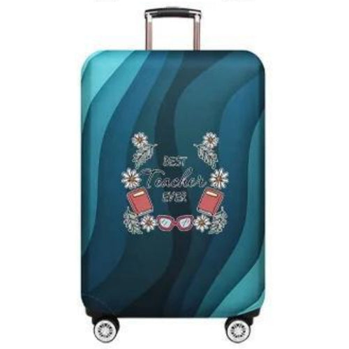 Women's Hard Shell Suitcase with Creative Teacher Design Bowlift