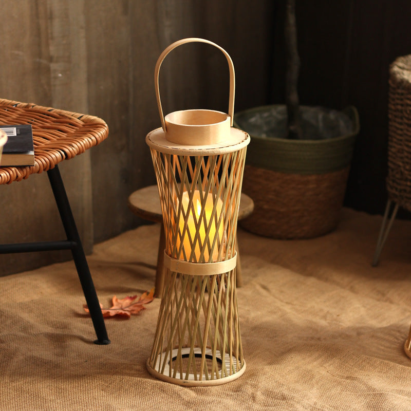 Elegant Lantern made of Rattan Bowlift