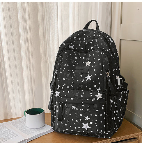 Star Print School Backpack
