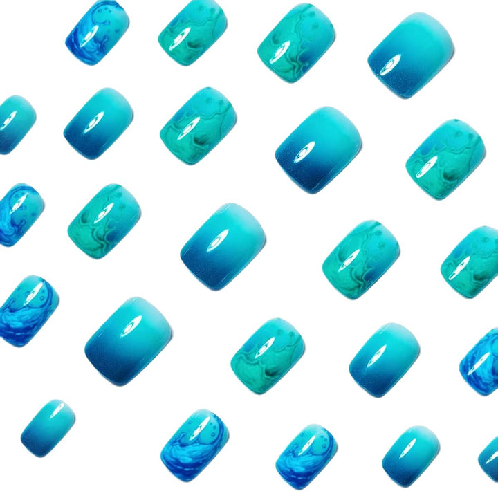 Artistic Wave-Inspired Nail Art Bowlift