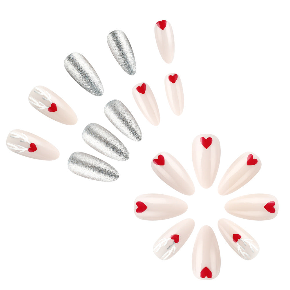Artistic Holiday-Themed Press-On Nail Set Bowlift