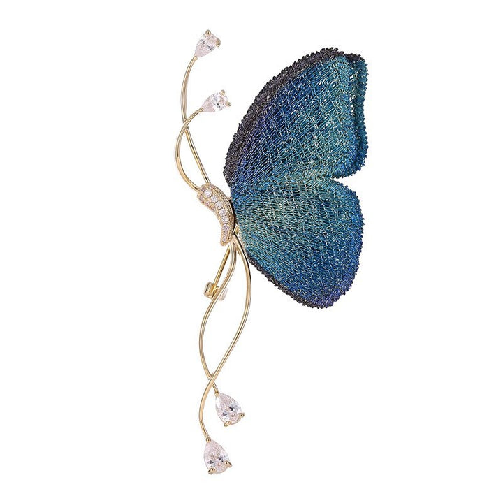 Exquisite butterfly brooch with sparkling crystals Bowlift
