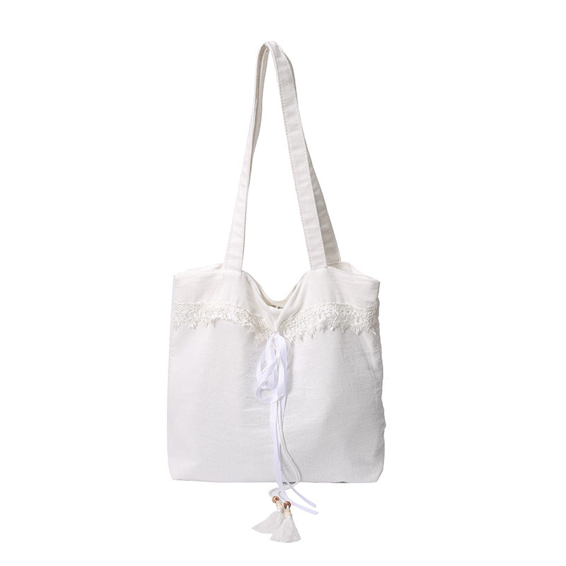 Chic Embroidered Shoulder Tote Bag Bowlift