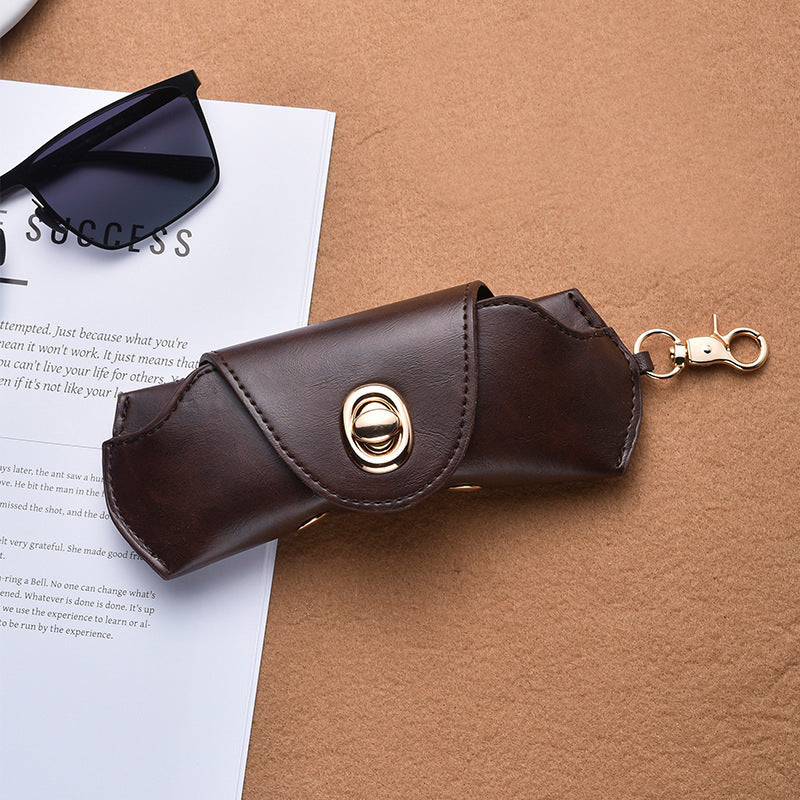 Elegant Leather Sunglasses Case Bowlift