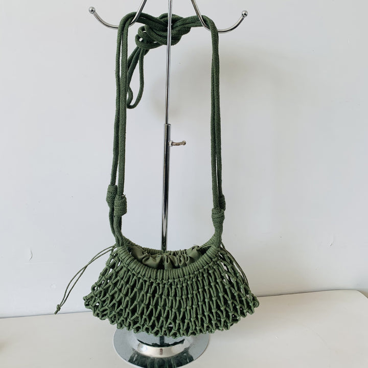 Hand-knotted tote bag with adjustable shoulder strap Bowlift