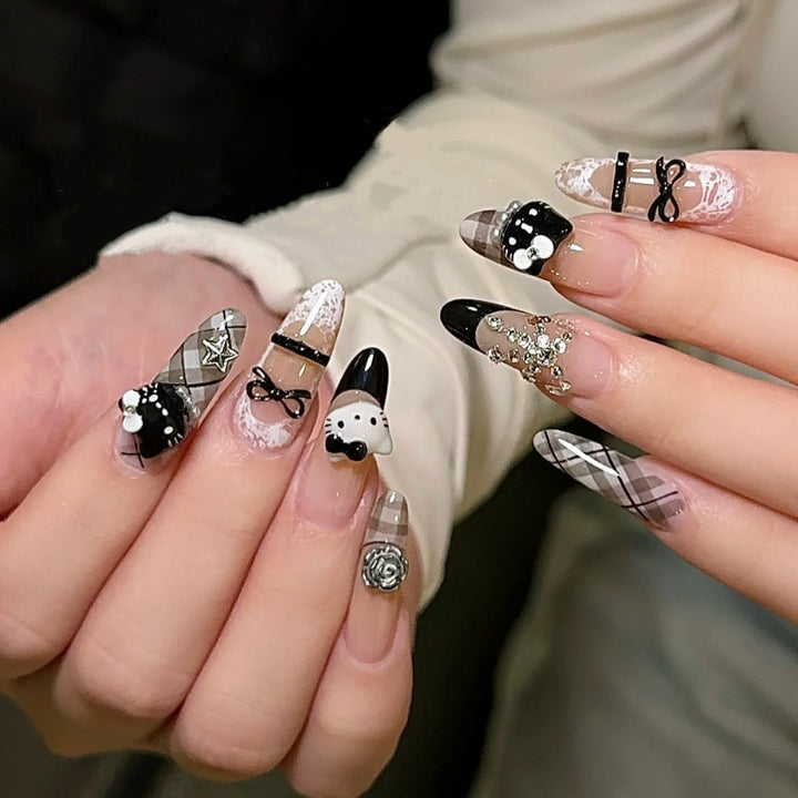 Artistic Press-On Nails Bowlift