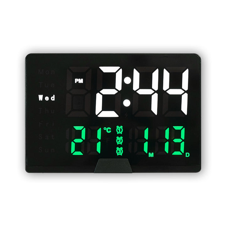 Digital Multifunction Alarm Clock with Temperature and Date Display Bowlift