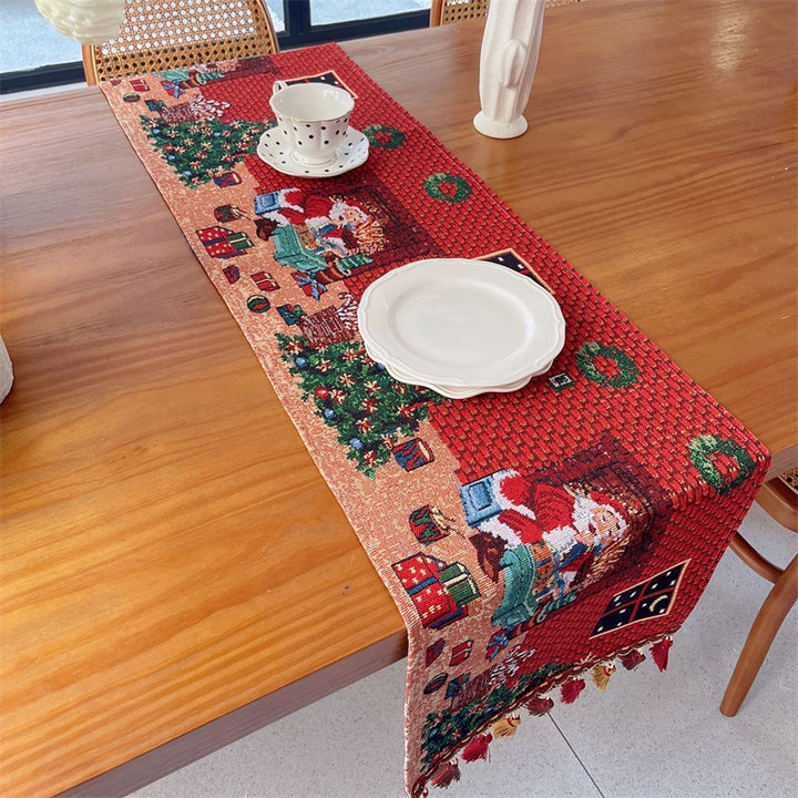 Floral Patterned Tapestry Table Runner