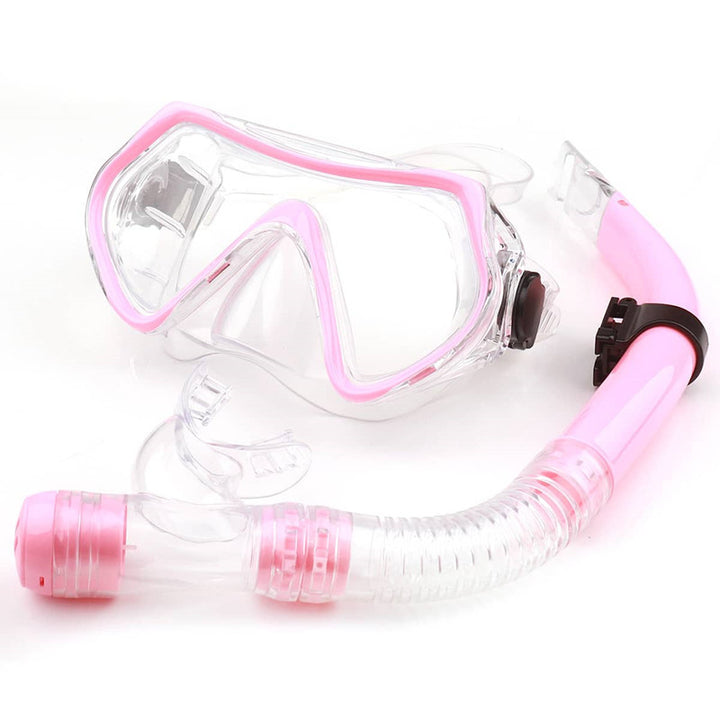 Snorkel mask with anti-fog technology and flexible mouthpiece Bowlift