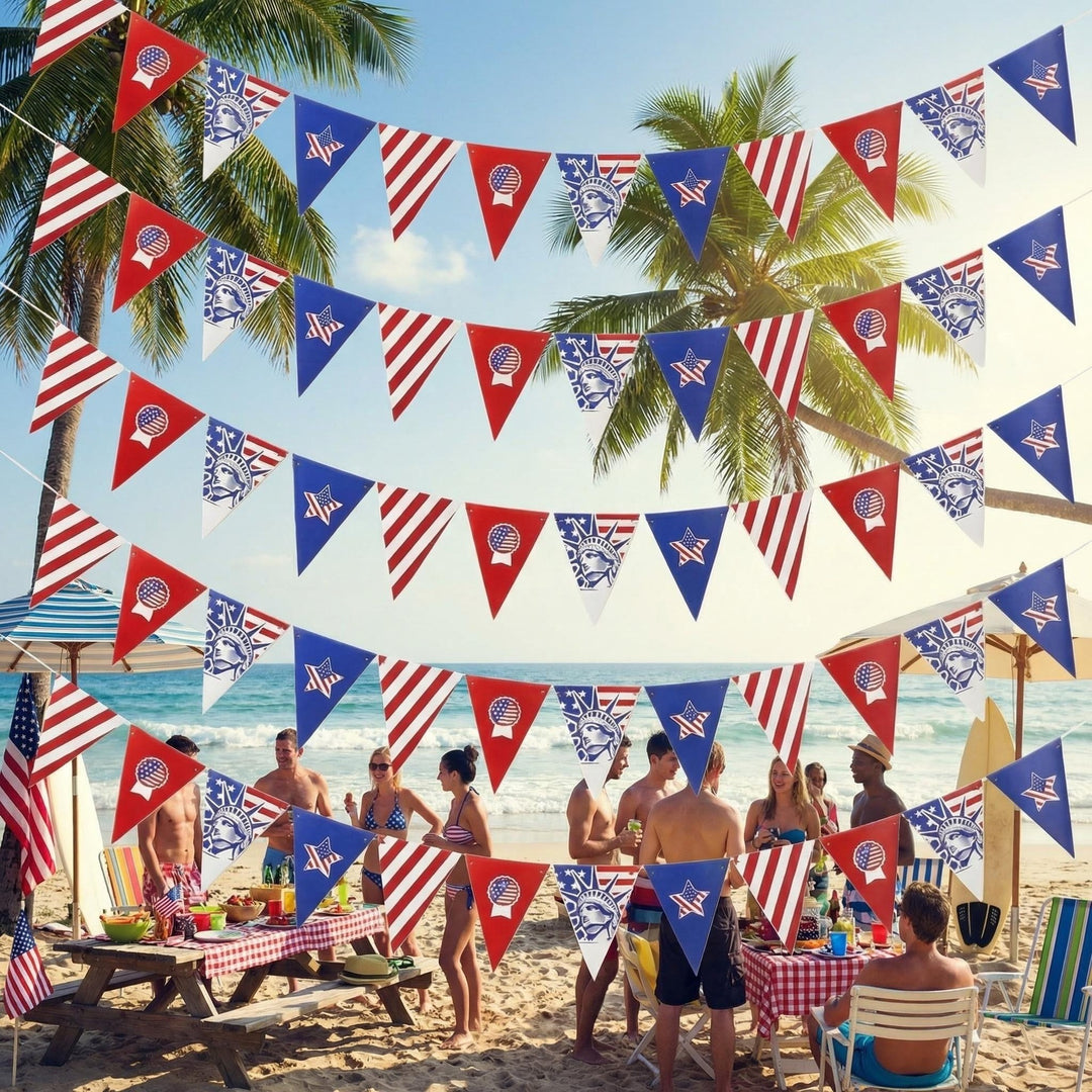 Unisex nan Pennant chain with USA motif made of weather-resistant polyester Bowlift