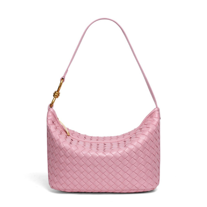 Woven Leather Hobo Bag Bowlift