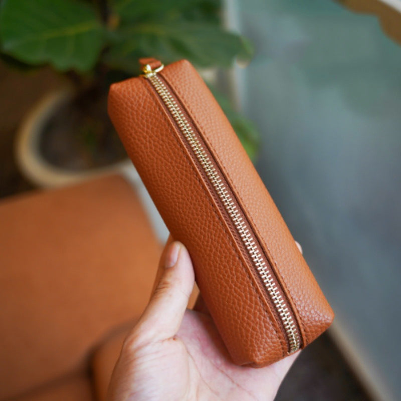 Elegant Leather Pencil Case Bowlift