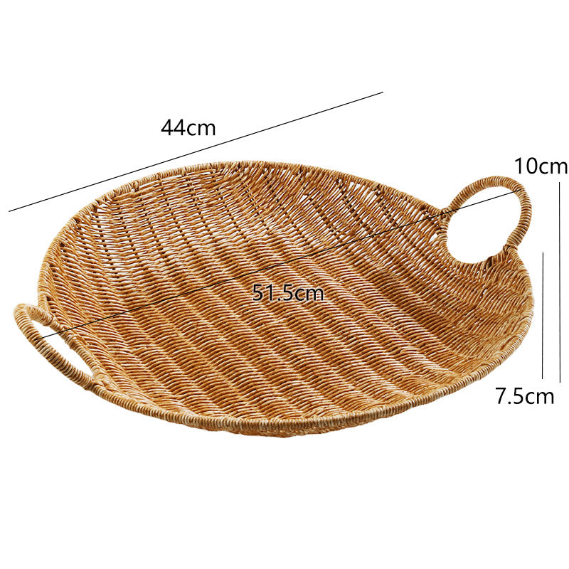 Handwoven Rectangular Storage Basket with Comfortable Handles Bowlift