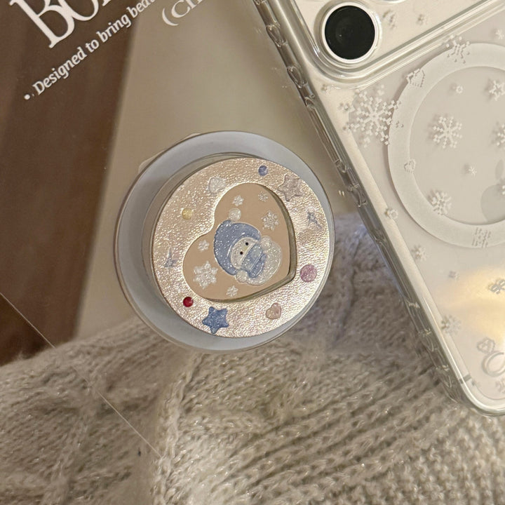 Smartphone Finger Holder with Winter Motif Bowlift