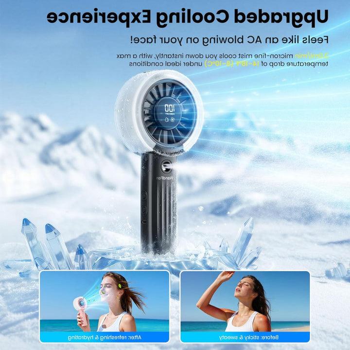 Hand fan with portable cooling function Bowlift