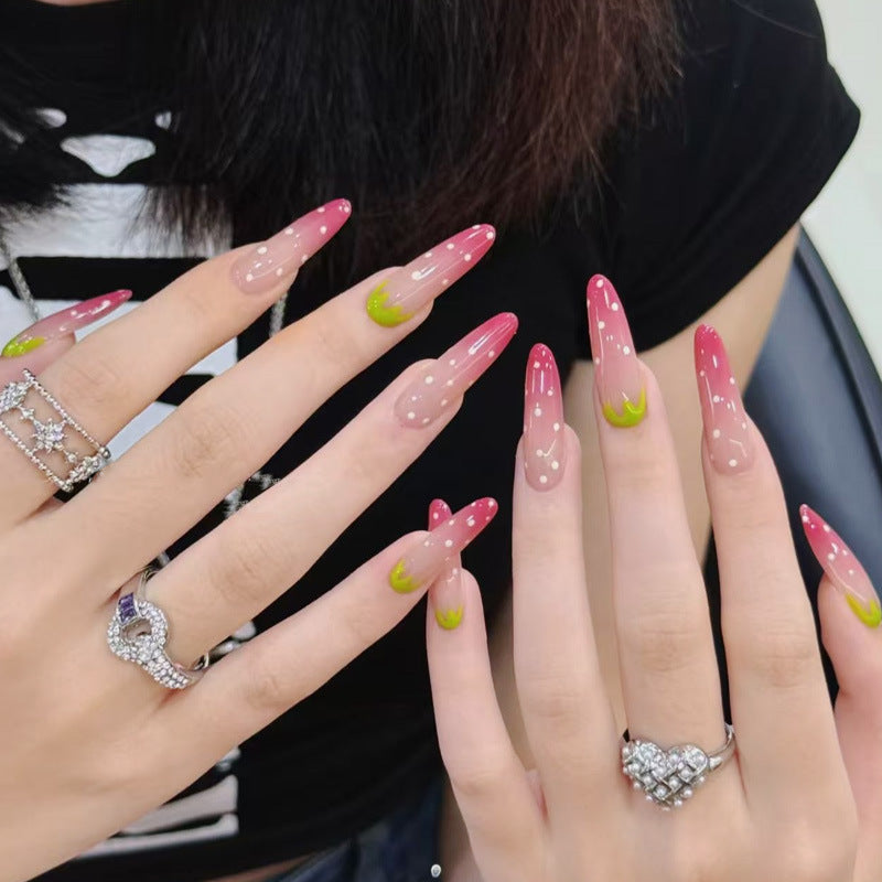 Artistic Long Stiletto Nail Enhancements Bowlift