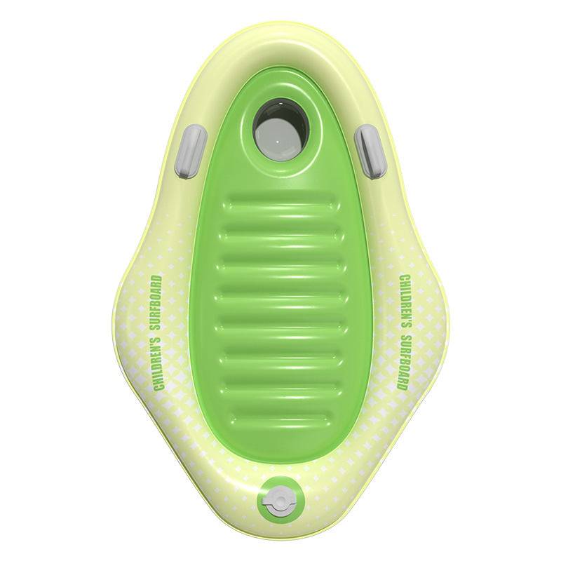 Women Inflatable Kids Swimming Lounger with Safety Handles Bowlift