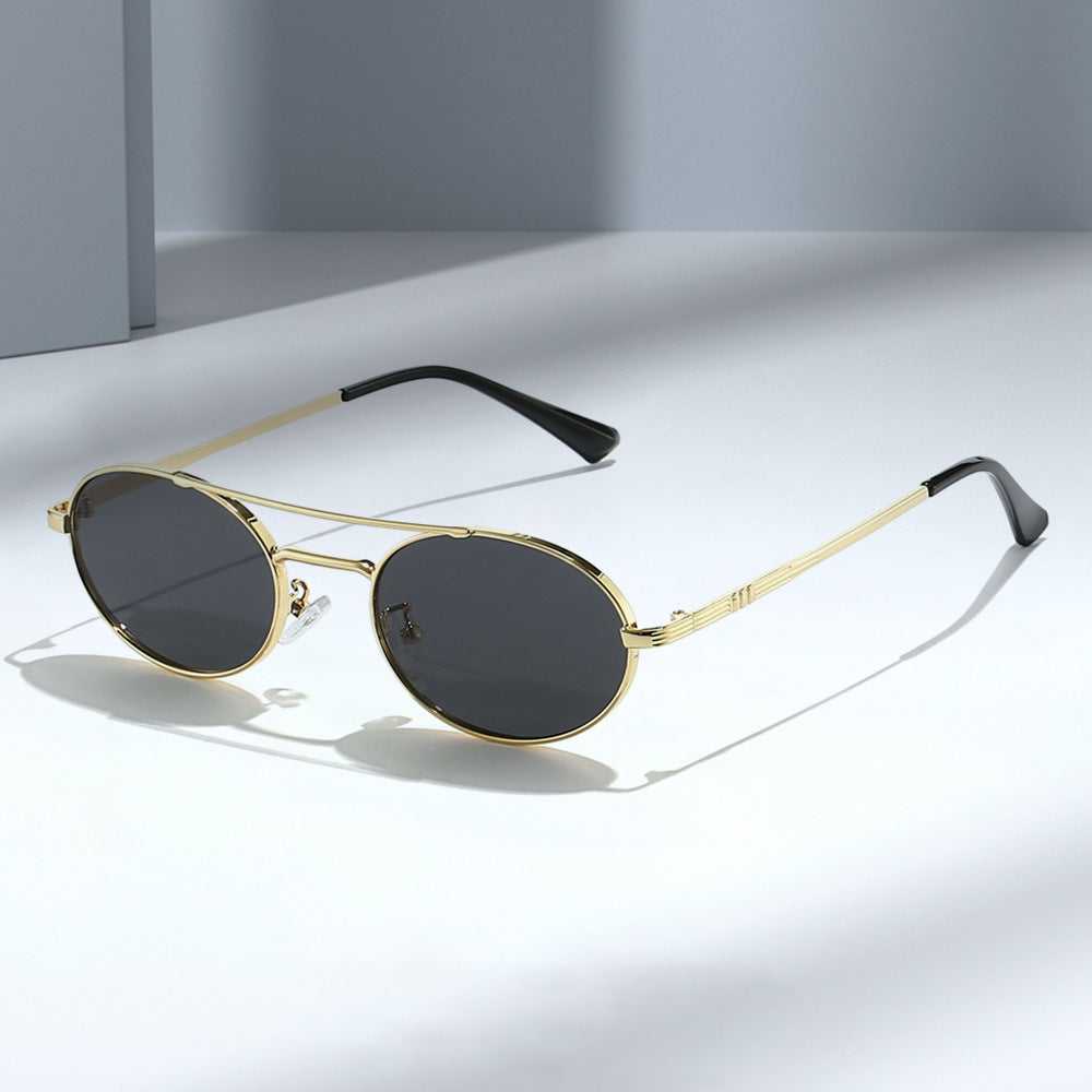 Women's Fashion Oval Sunglasses in Minimalist Design Bowlift