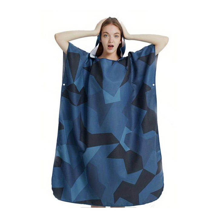 Women colorful bath tunnel with hood Bowlift