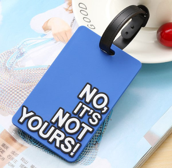 Unisex Luggage Tag with Eye-catching Message Bowlift