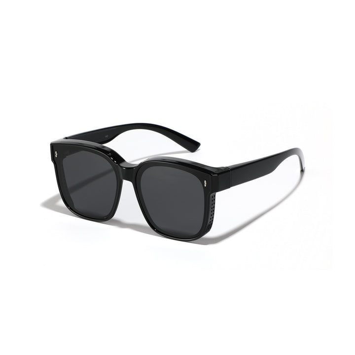 Women's square sunglasses with modern, glossy frame and UV protection Bowlift