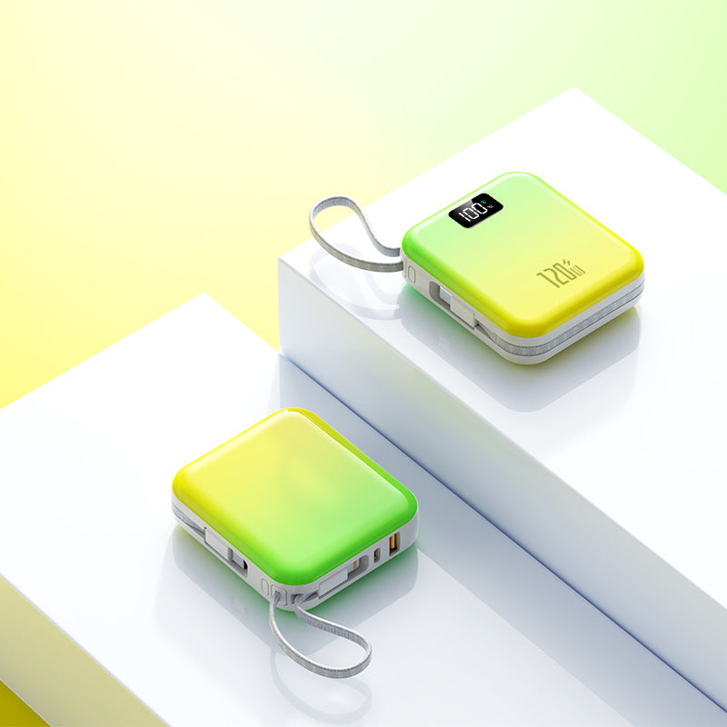 Portable charger with digital display and high capacity Bowlift