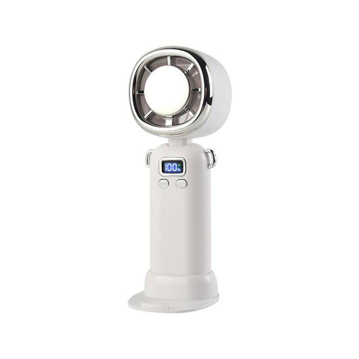 Ladies Portable Mini Fan with LED Display Bowlift