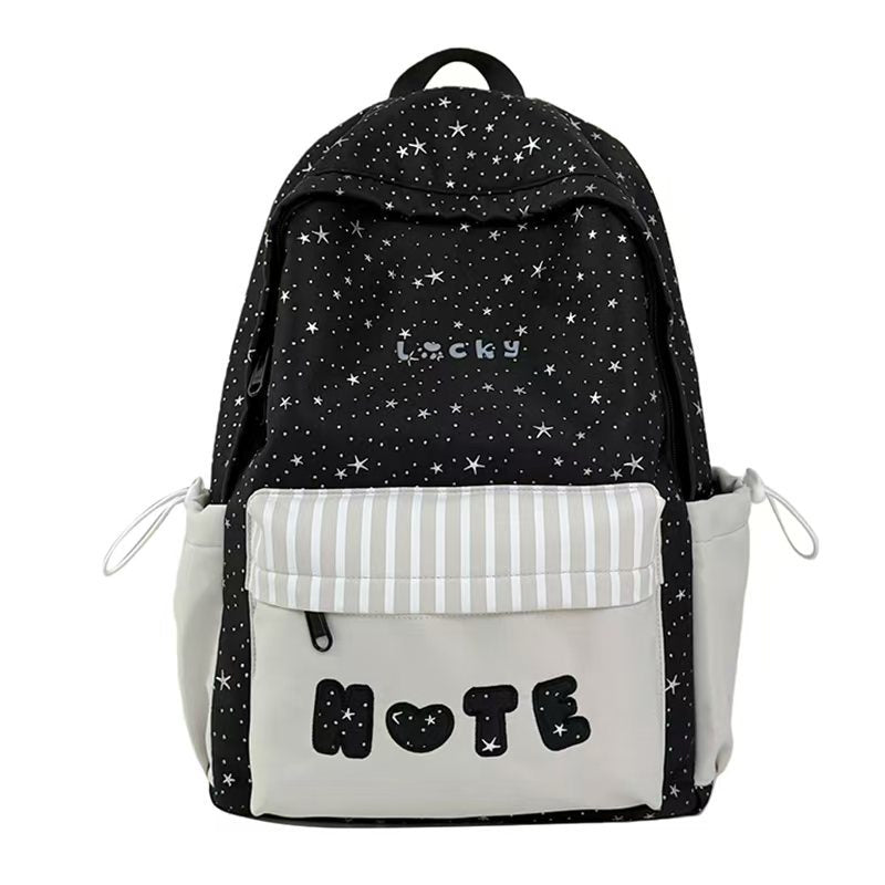 Starry-Themed Casual Backpack Bowlift