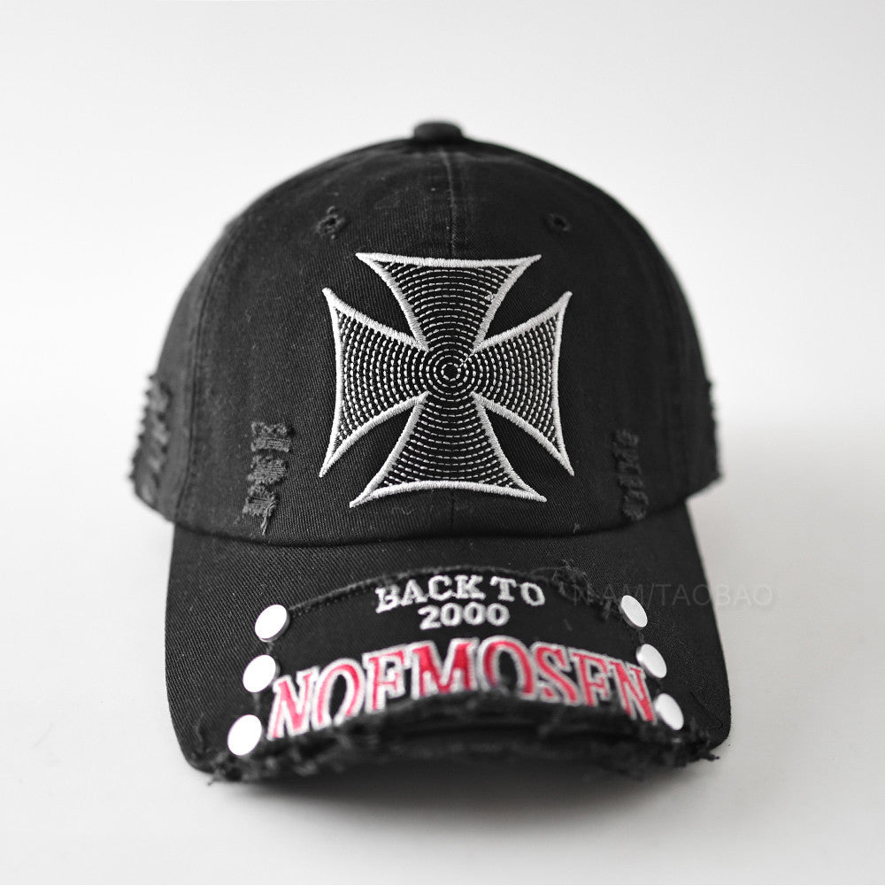 Men's Distressed Vintage Graphic Cap Bowlift