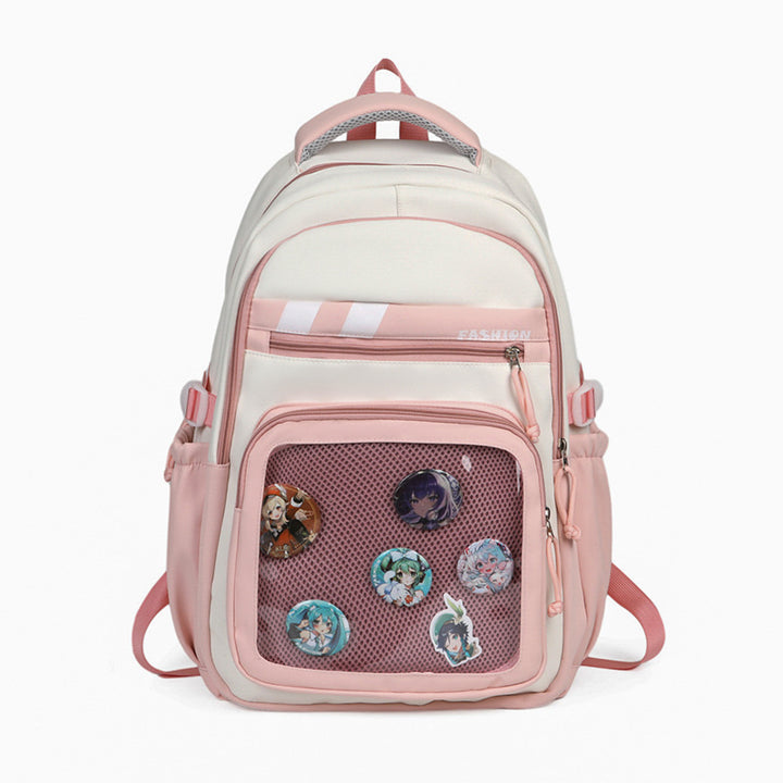 Stylish Graphic Patch Backpack Bowlift