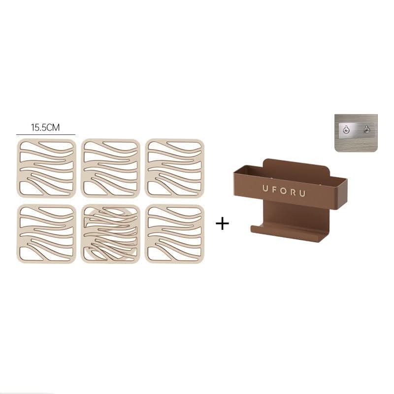 BowLift | Heat-Resistant Silicone Trivet Coasters – Set of 6