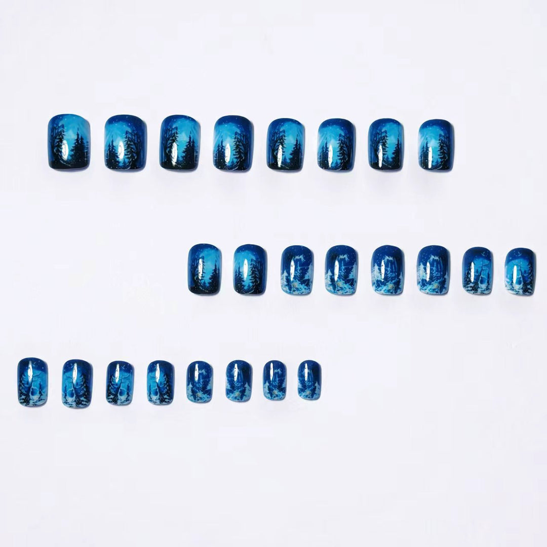 Creative Winter Nail Design Bowlift