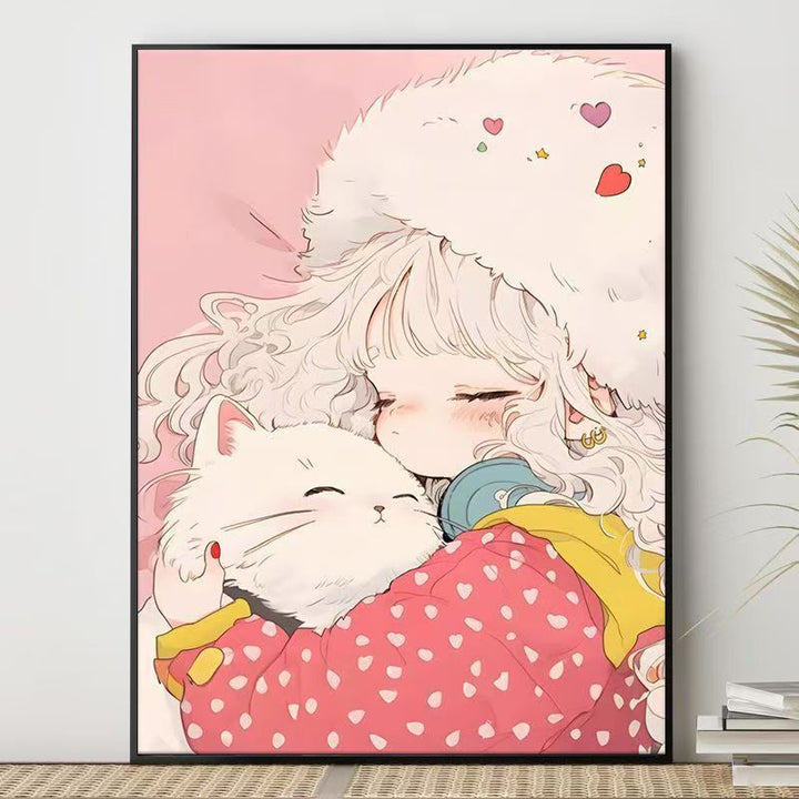 Cute Character Illustration Canvas Art Bowlift