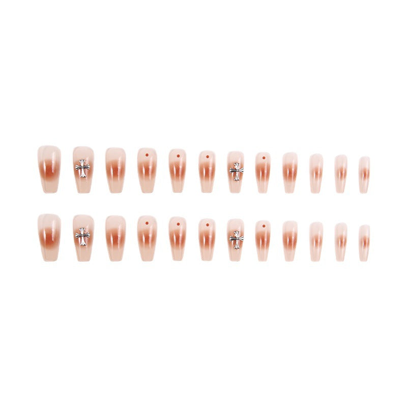 Artificial nail set with glamorous 3D decorations Bowlift