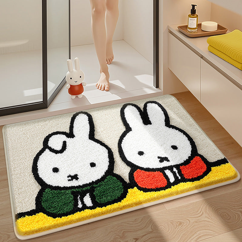 Cute Cartoon Bunny Bath Mat Bowlift