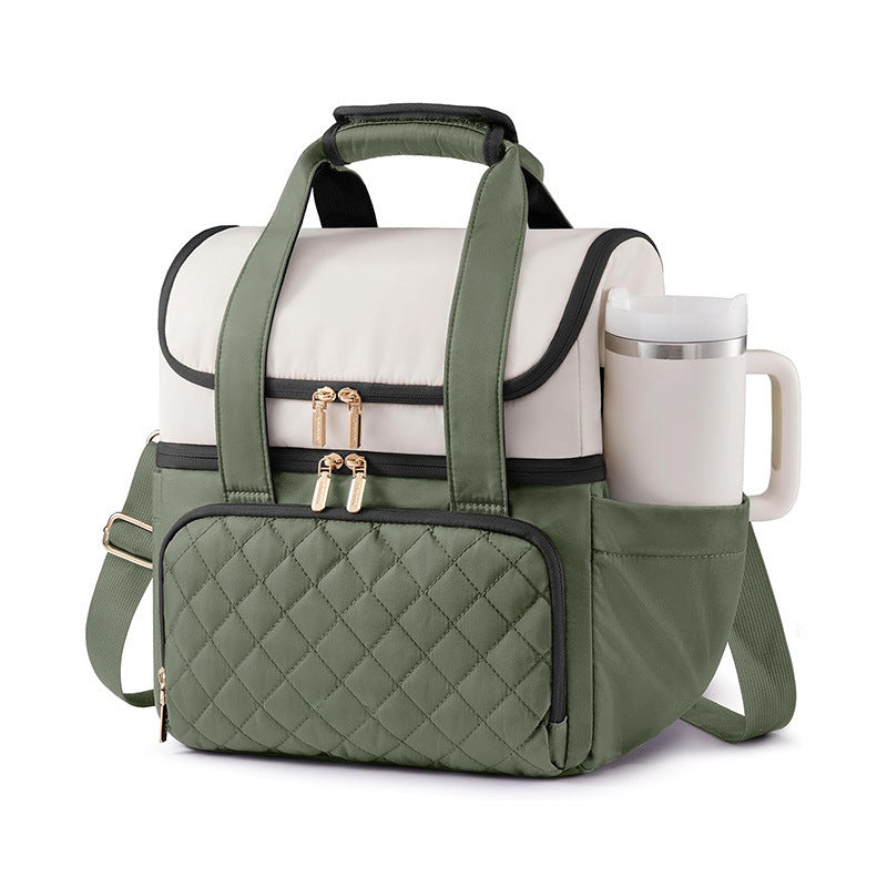 Elegant cooler bag with practical drink holder Bowlift
