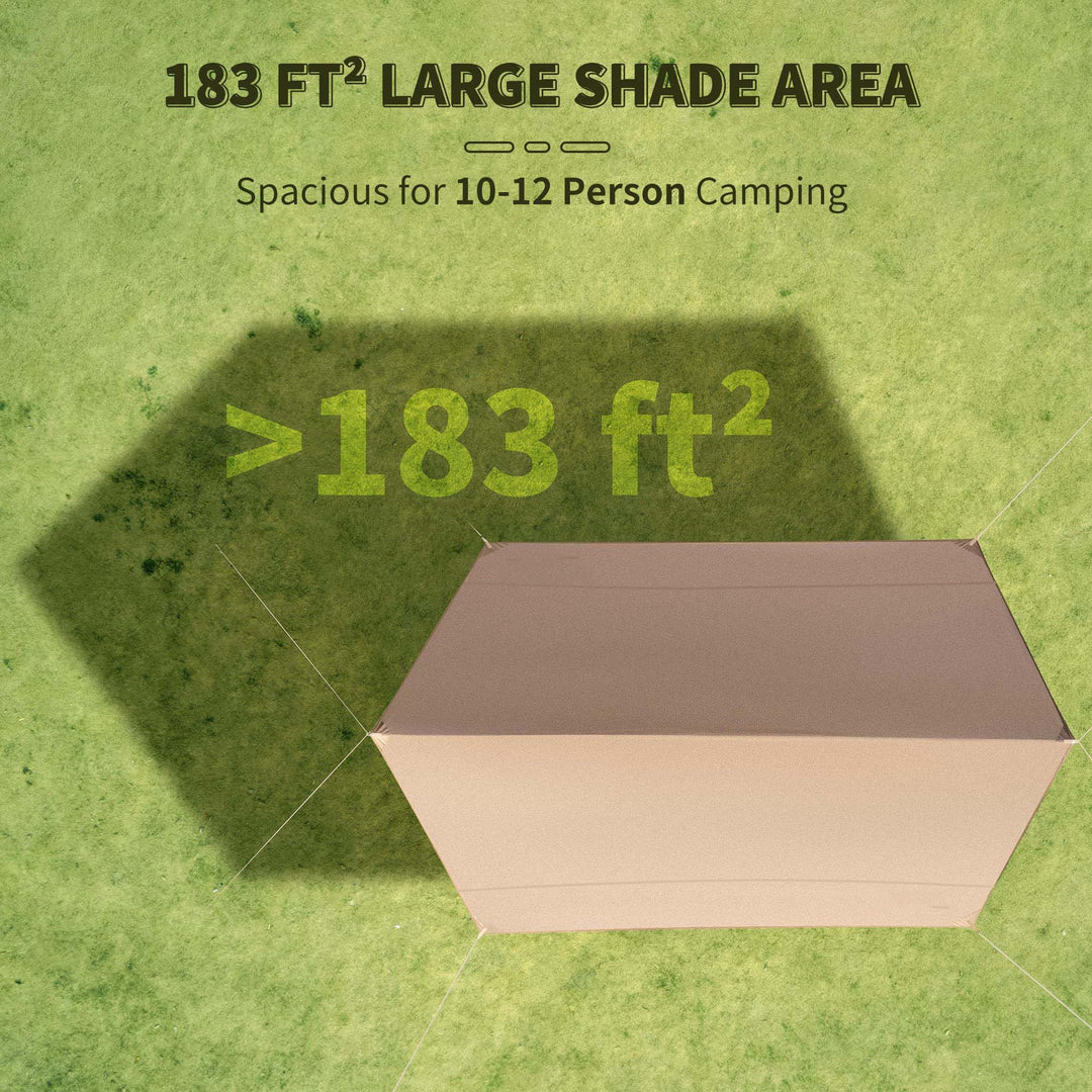 Unisex High Quality UV Protection Camping Sun Sail Bowlift